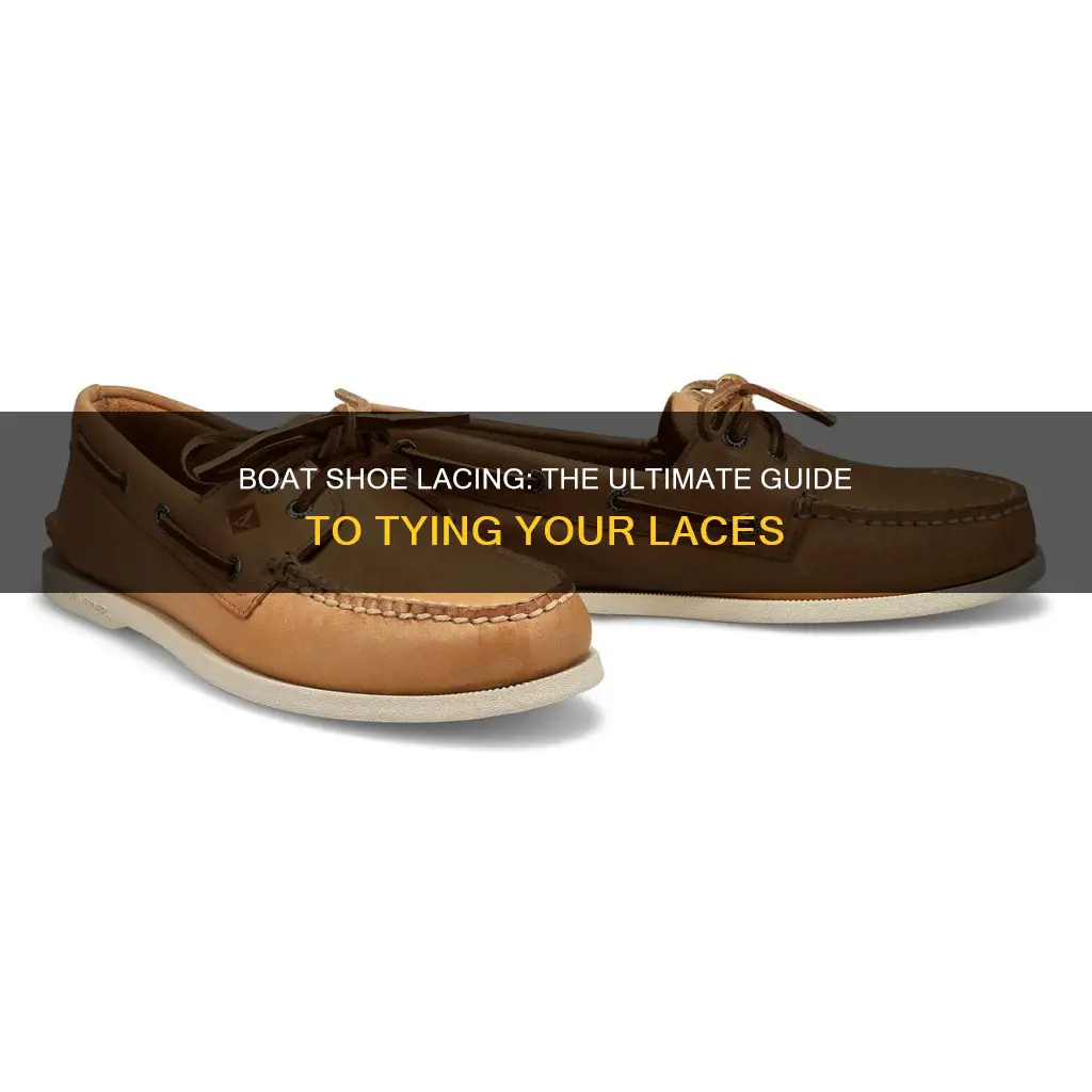 how do you tie the laces on boat shoes