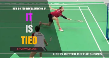 Strategies to Win a Tied Badminton Match