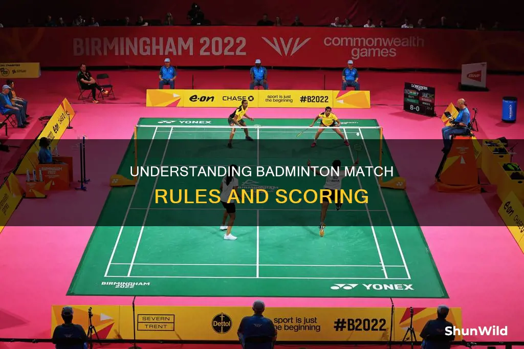 how does a badminton match work