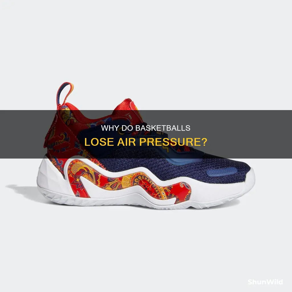 how does a basketball lose air