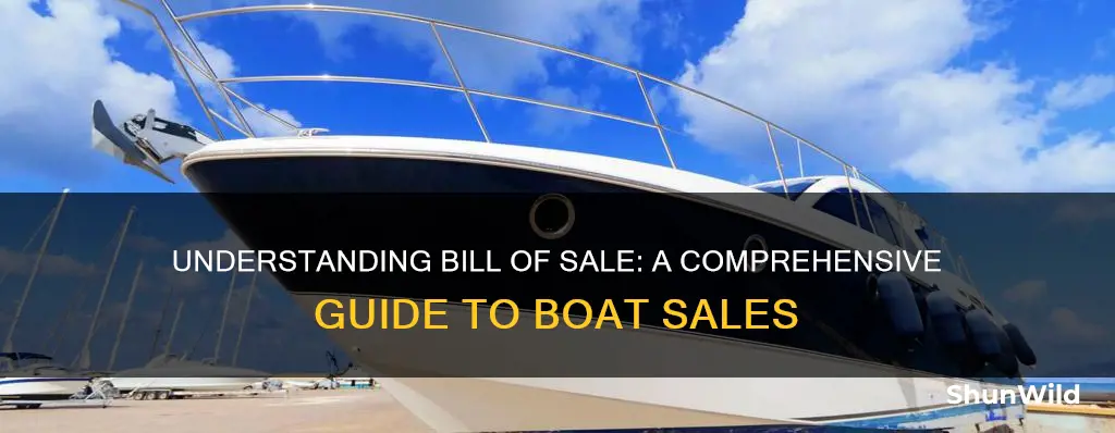 how does a bill of sale work for a boat