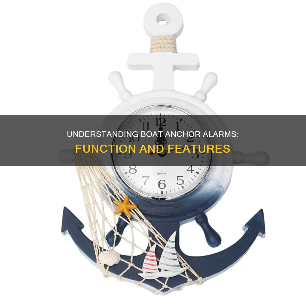 how does a boat anchor alarm work
