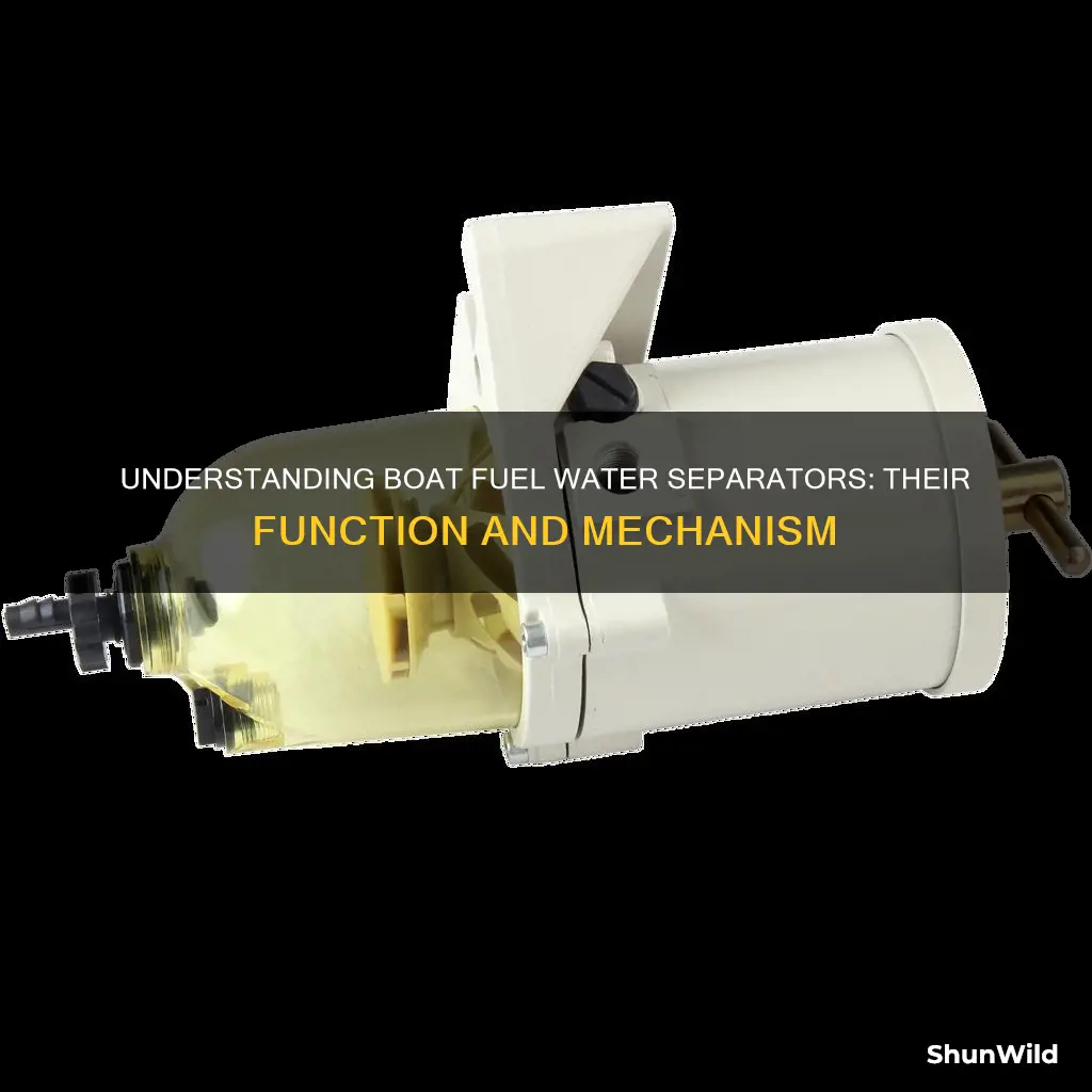 how does a boat fuel water separator work