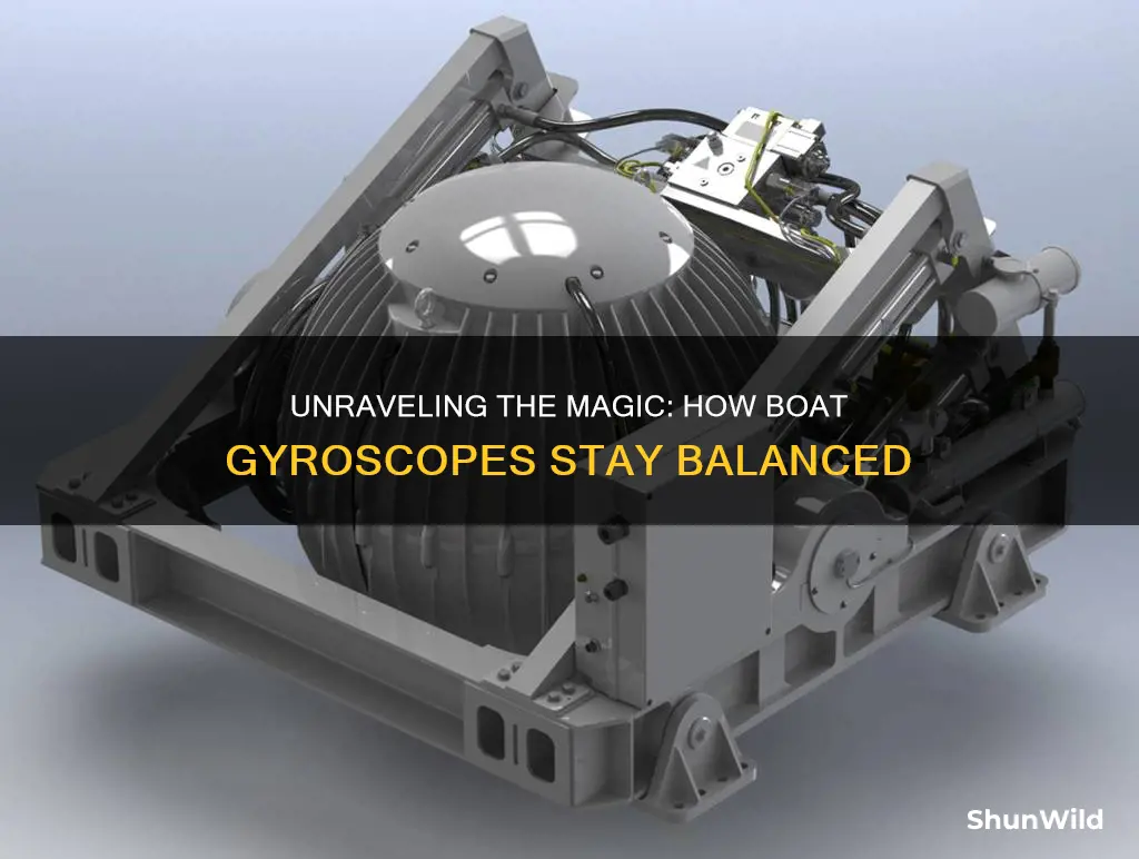 how does a boat gyroscope work