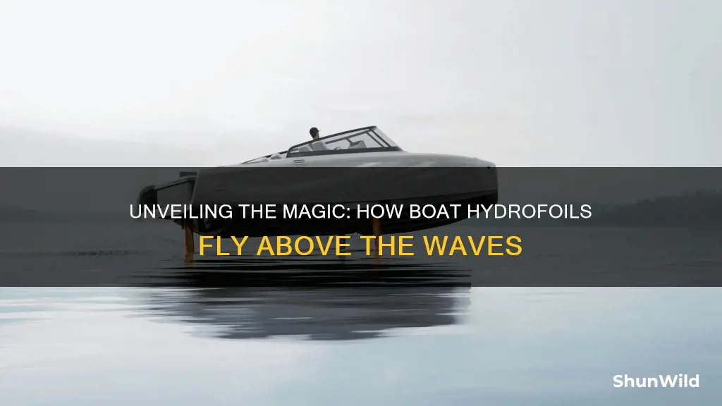 how does a boat hydrofoil work