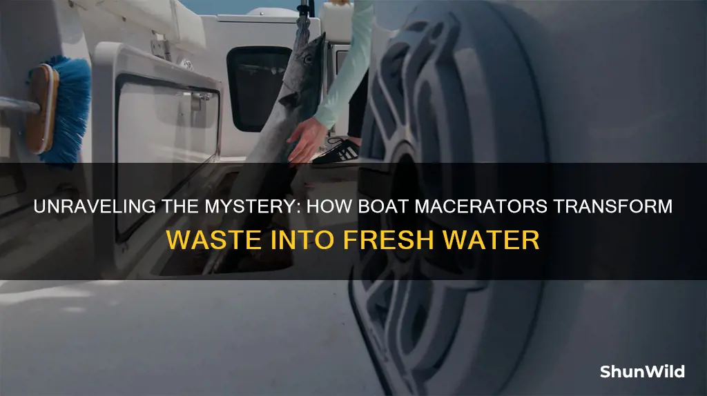 how does a boat macerator work