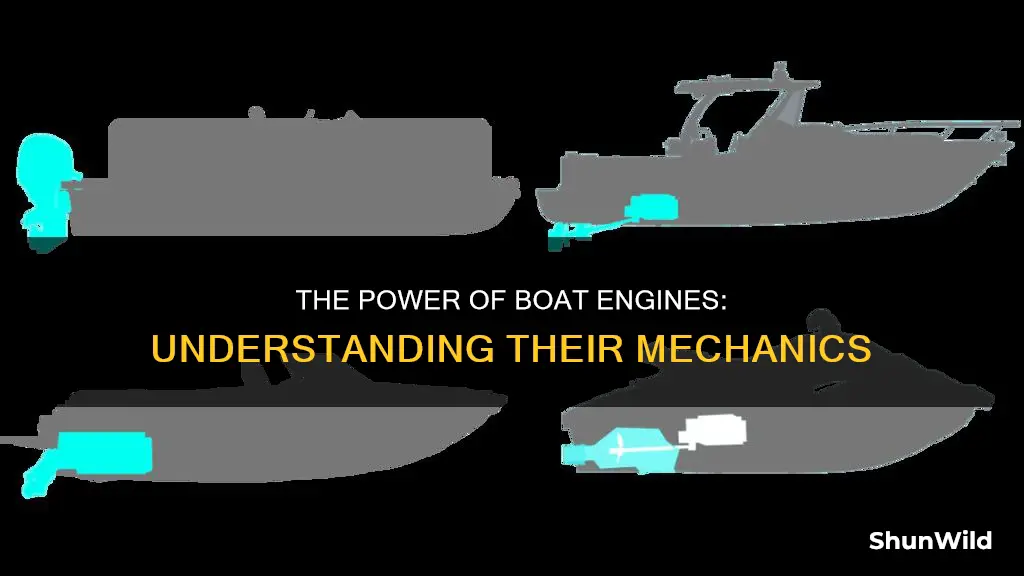 how does a boat move engine