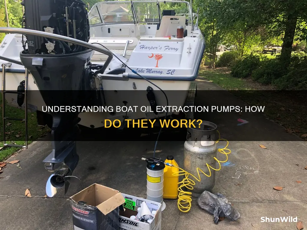 how does a boat oil extraction pump work
