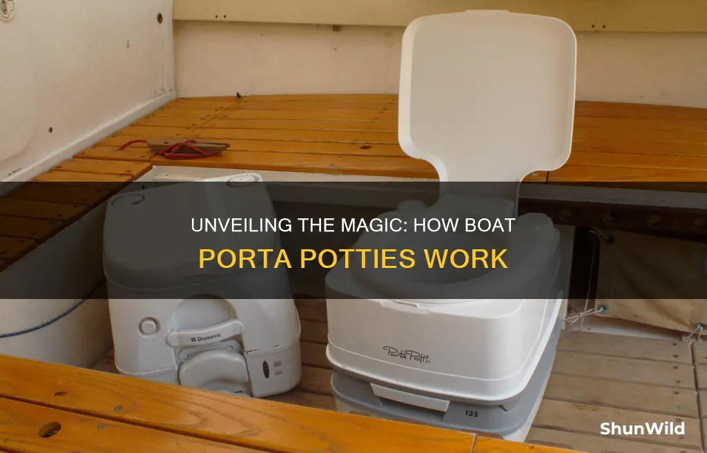 how does a boat porta potti work