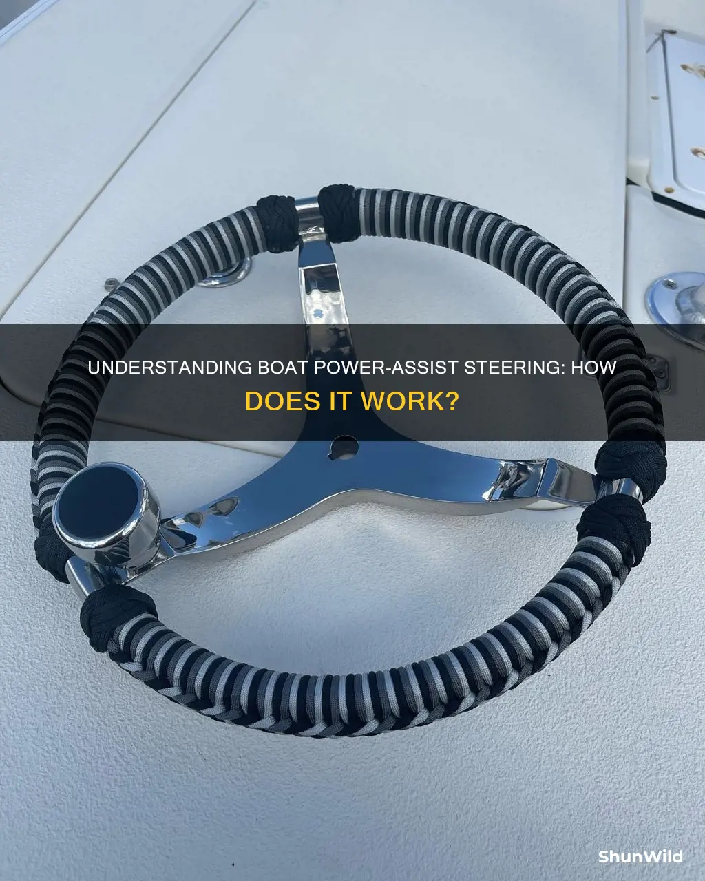 how does a boat power assist steering work
