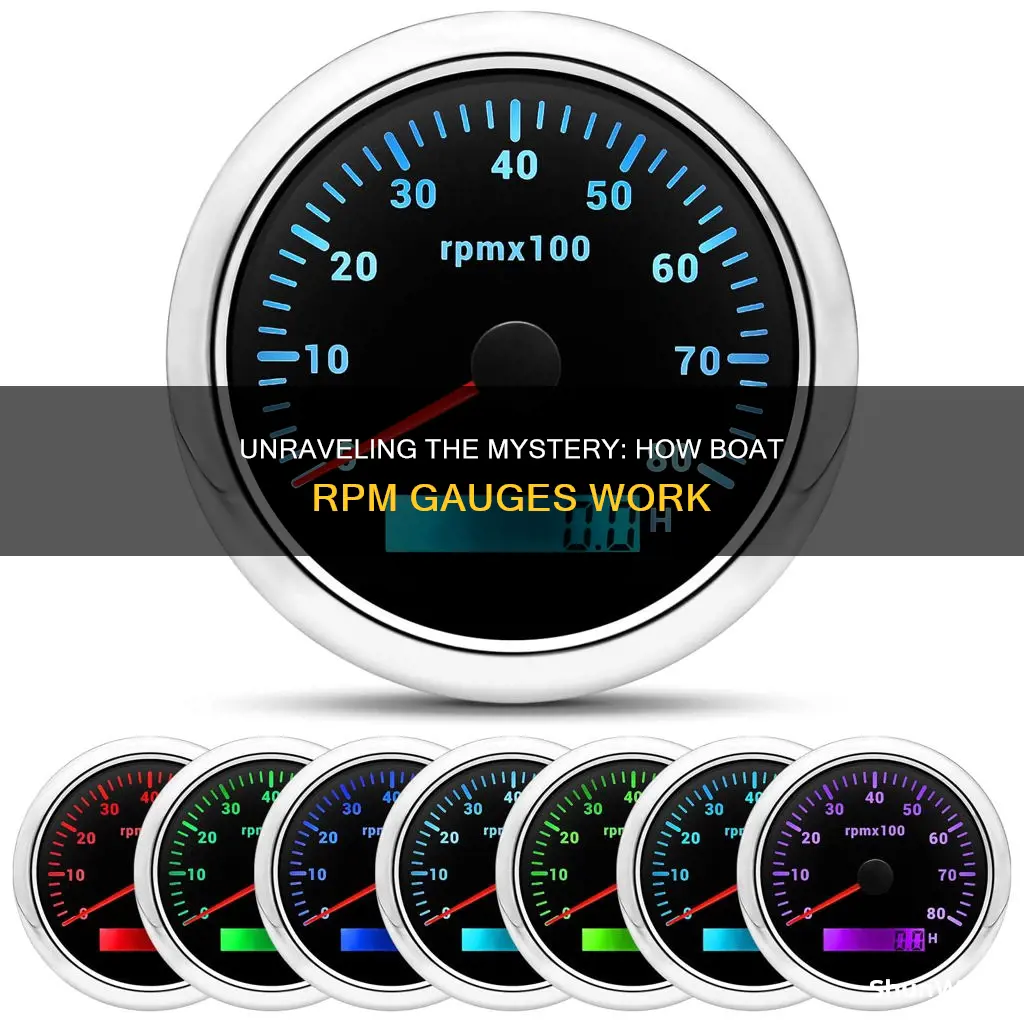 how does a boat rpm gauge work