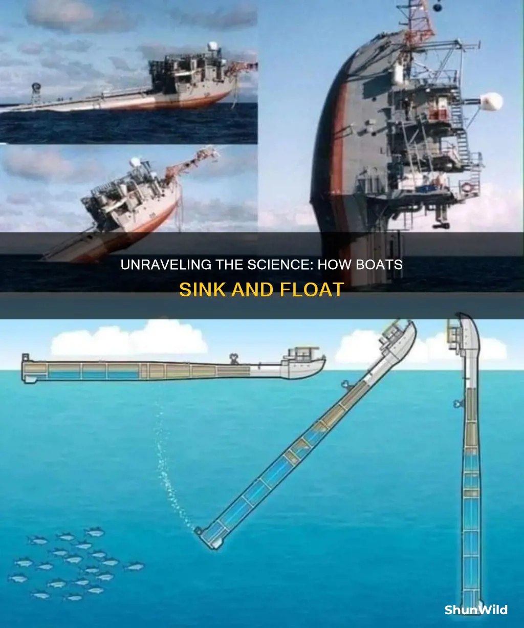 how does a boat sink work