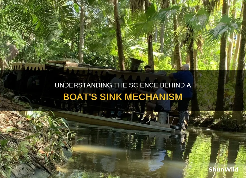 how does a boat sink work