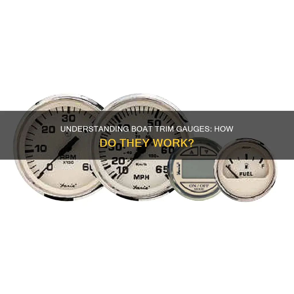 how does a boat trim gauge work