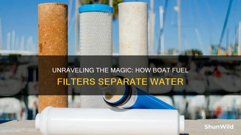 how does a boat water separating fuel filter work