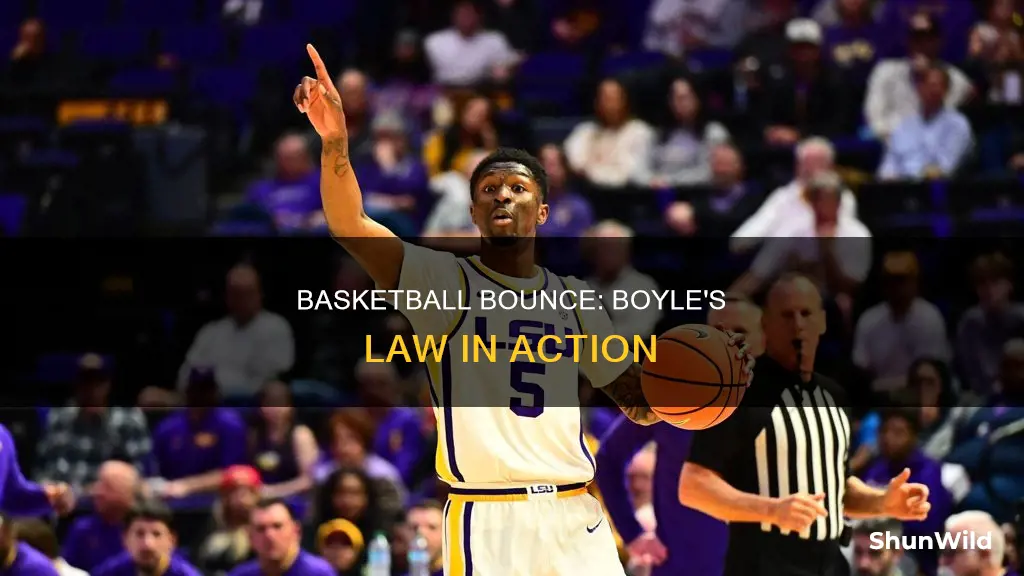 how does a bouncing basketball relate to boyle law