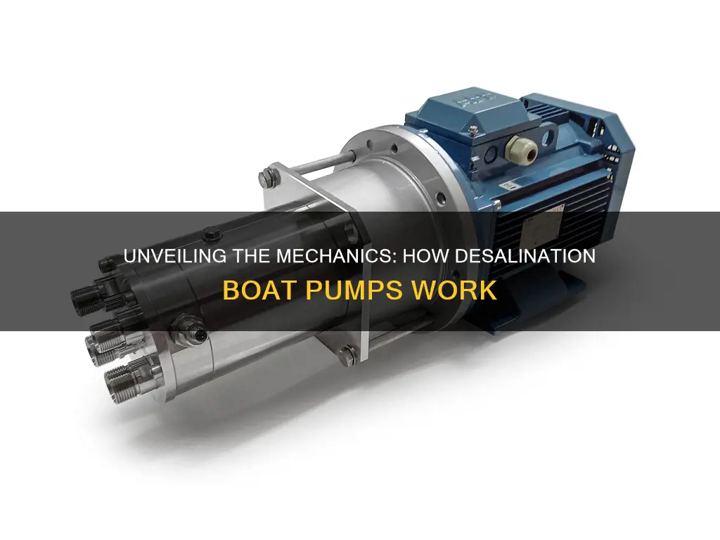 how does a desalination boat pump work