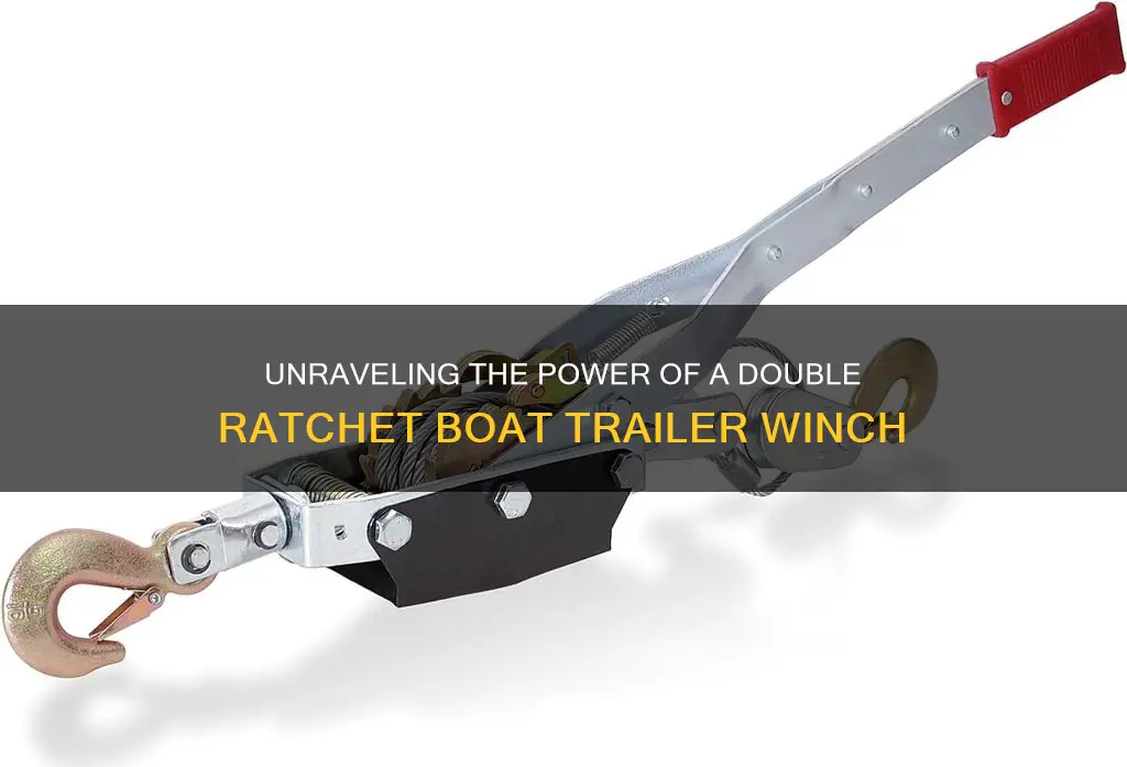 how does a double ratcher boat traler winch work