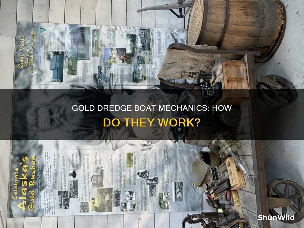 how does a gold dredge boat work