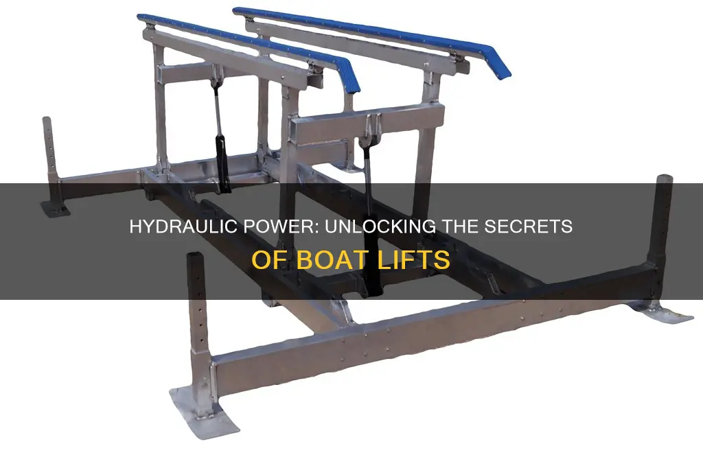 how does a hydraulic boat lift work