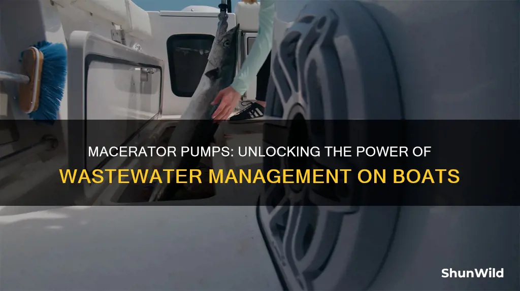 how does a macerator pump work on a boat