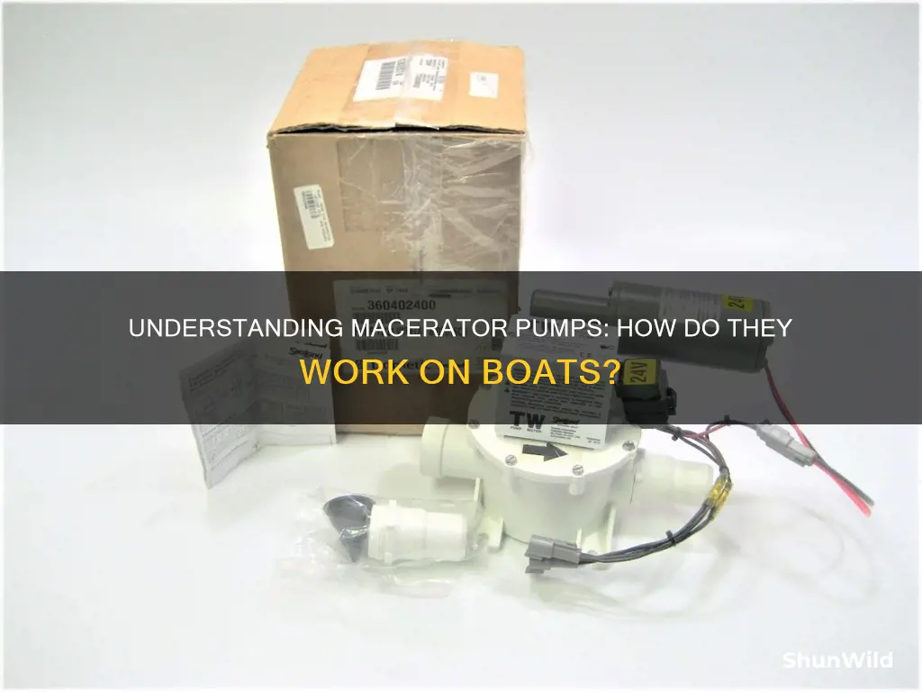 how does a macerator pump work on a boat