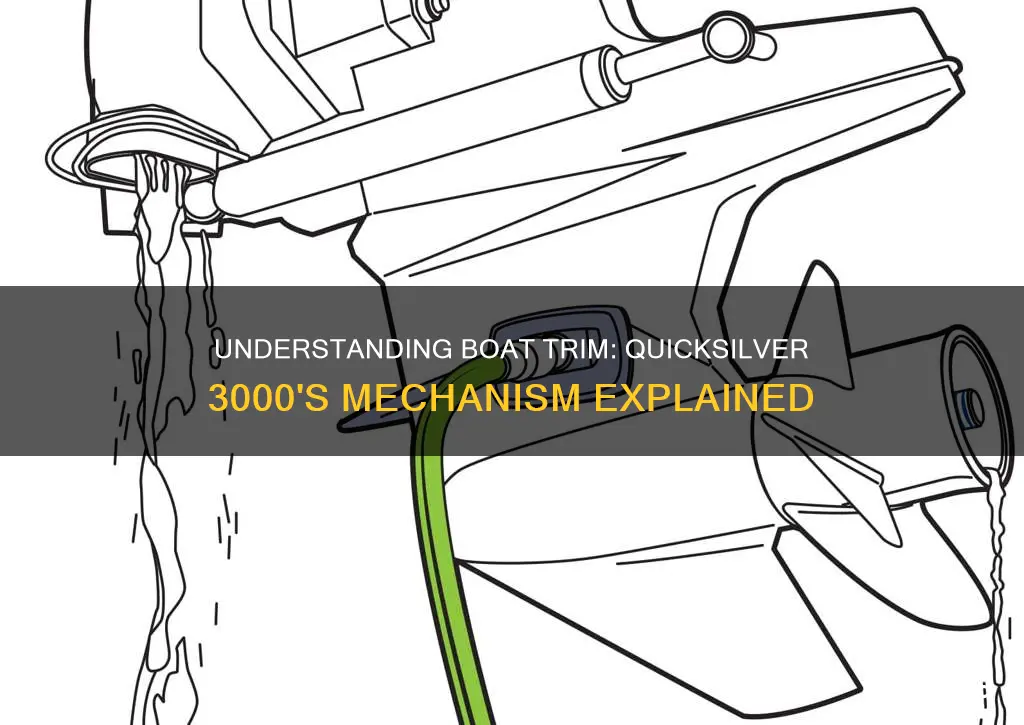 how does a mercruiser quicksilver 3000 boat trim work