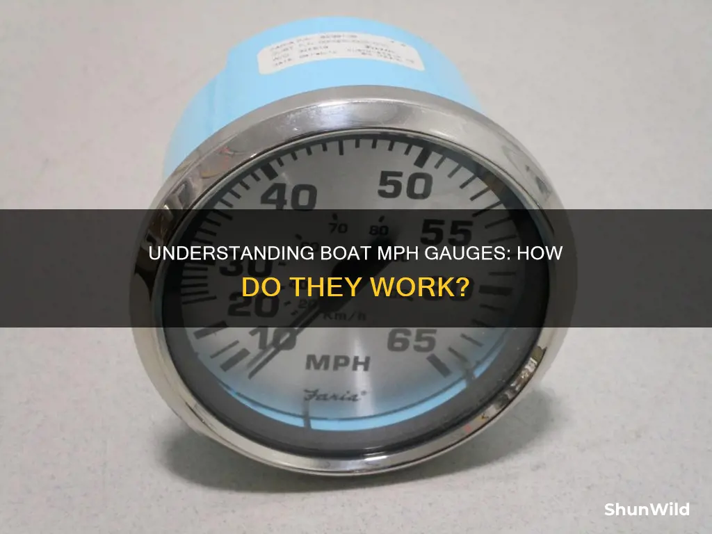 how does a mph guage work on a boat