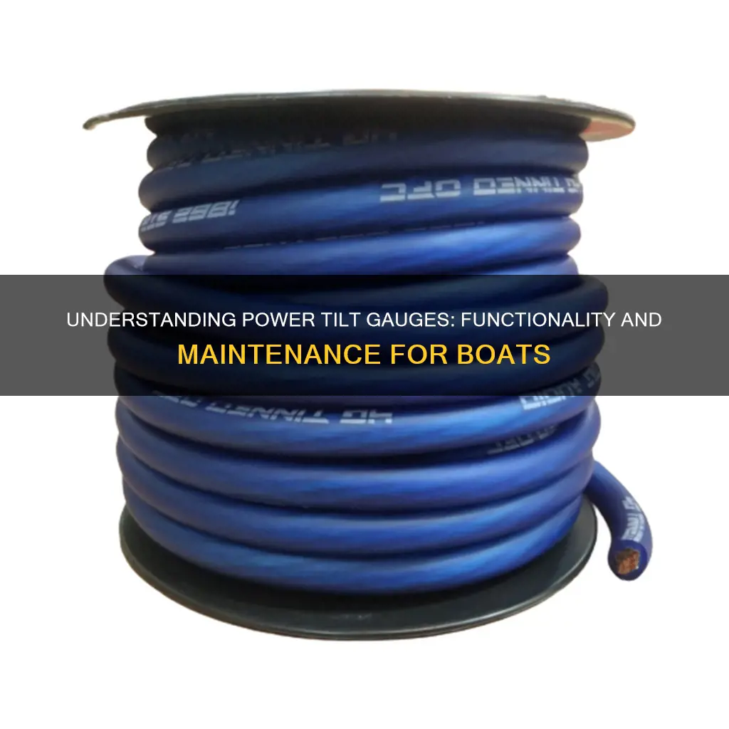how does a power tilt gauge work boat