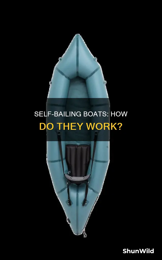 how does a self bailing boat work