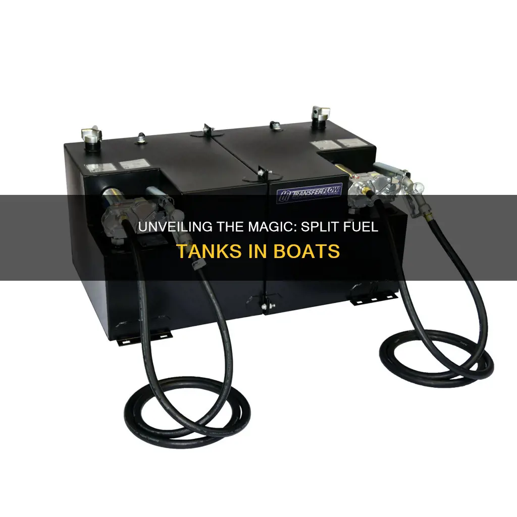 how does a split fuel tank work on a boat