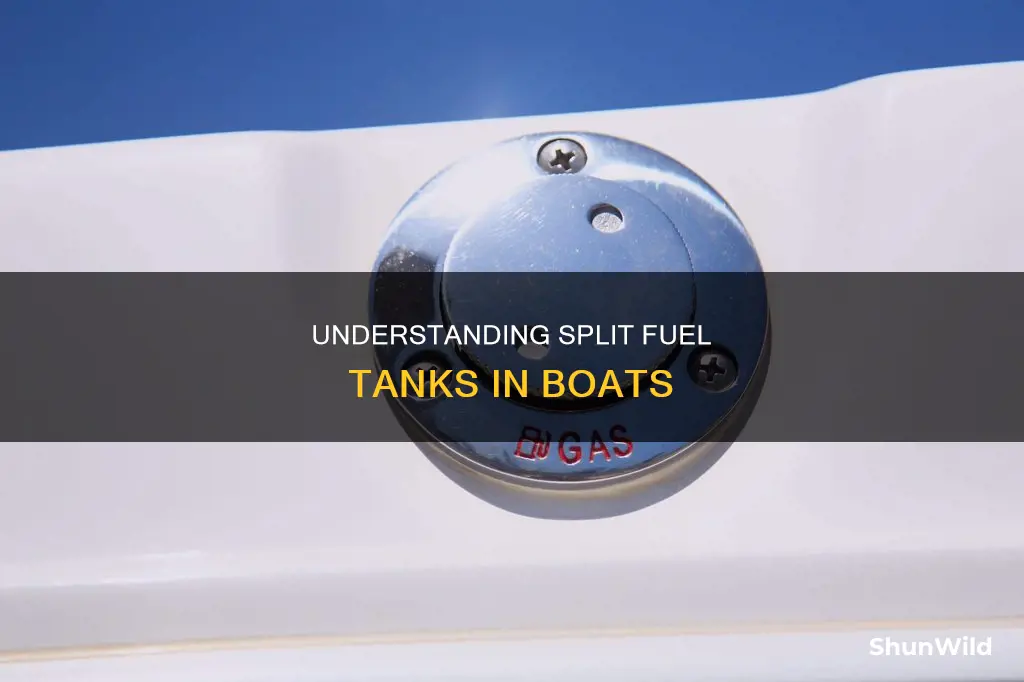how does a split fuel tank work on a boat