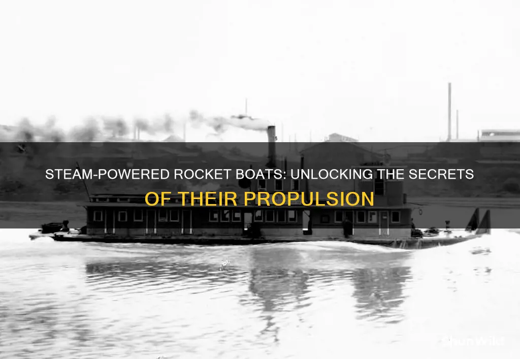 how does a steam powered rocket boat work
