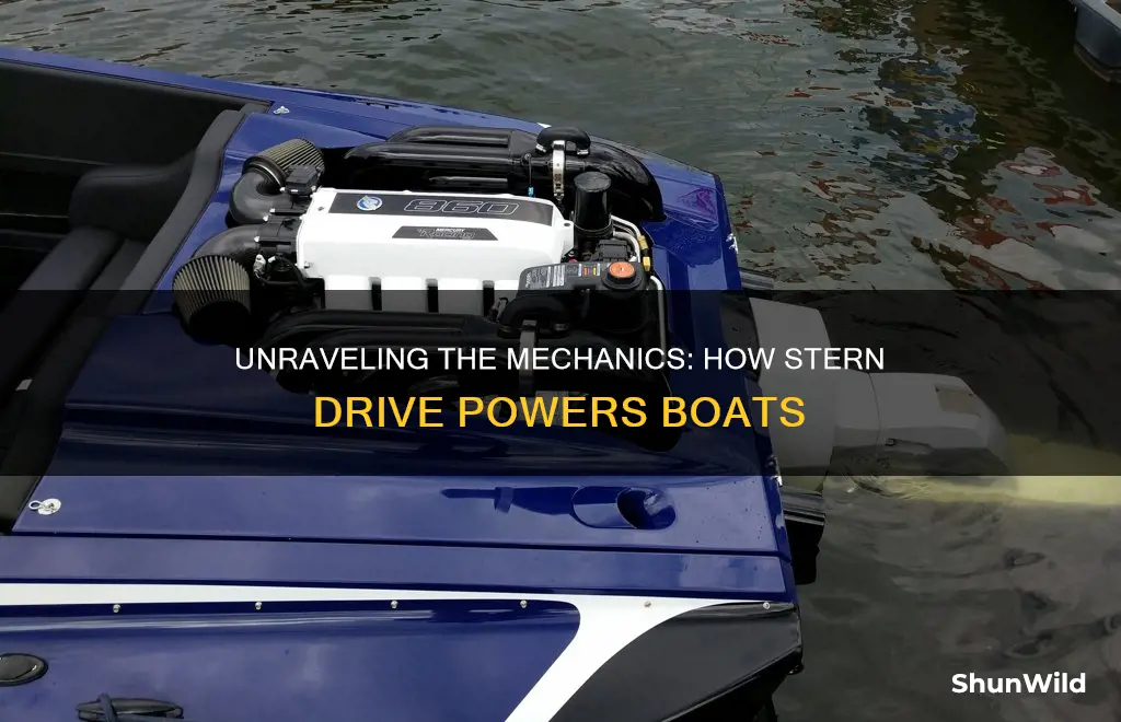 how does a stern drive work on a boat