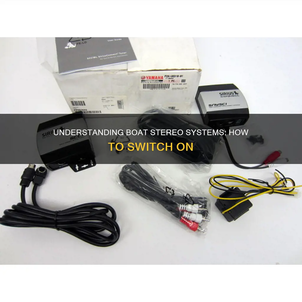 how does a stero switch on a boat work