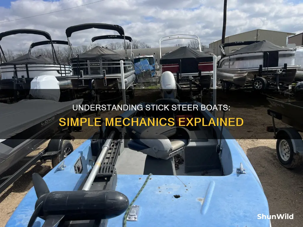 how does a stick steer boat work