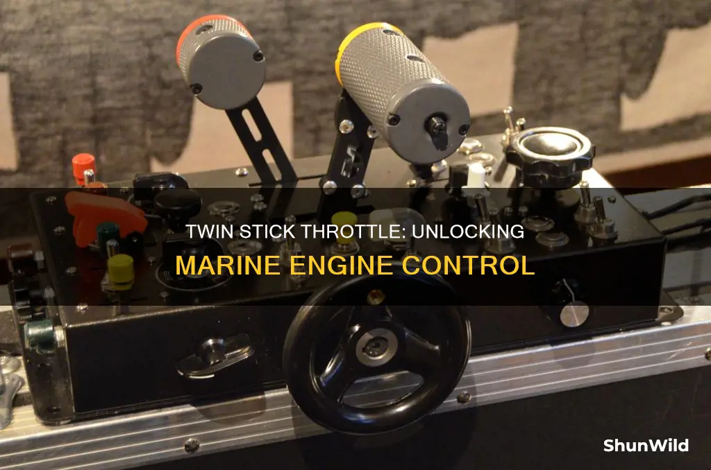 how does a twin stick boat throttle work