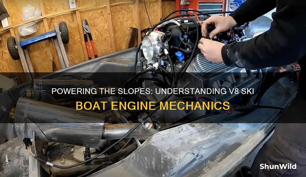 how does a v8 ski boat engine work