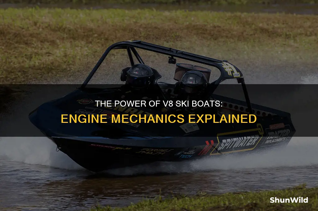 how does a v8 ski boat engine work