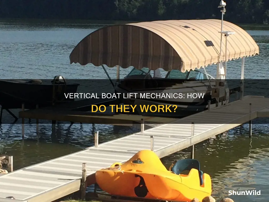 how does a vertical boat lift work