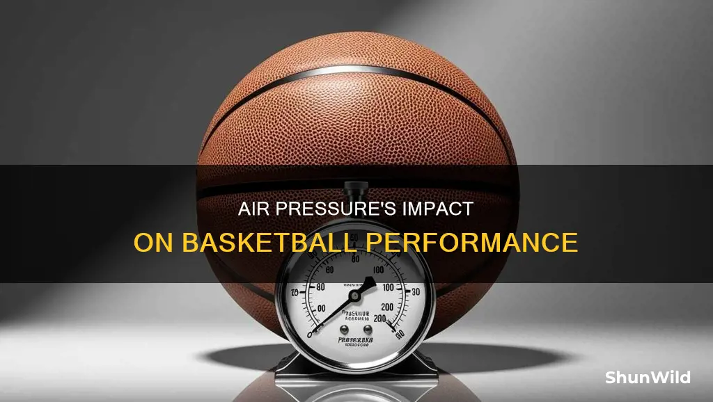 how does air pressure affect a basketball