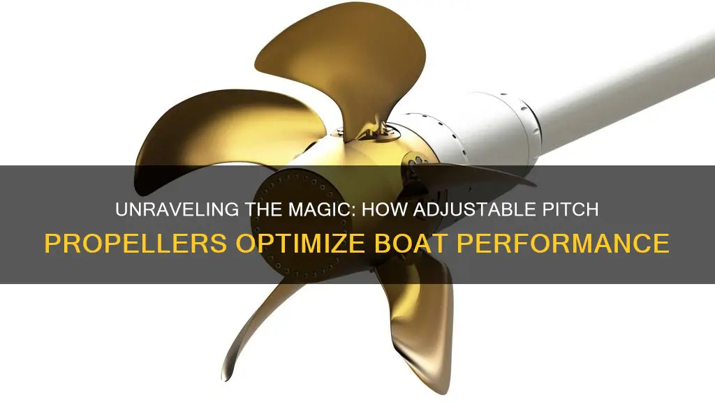 how does an adjustible pitch boat propeller work