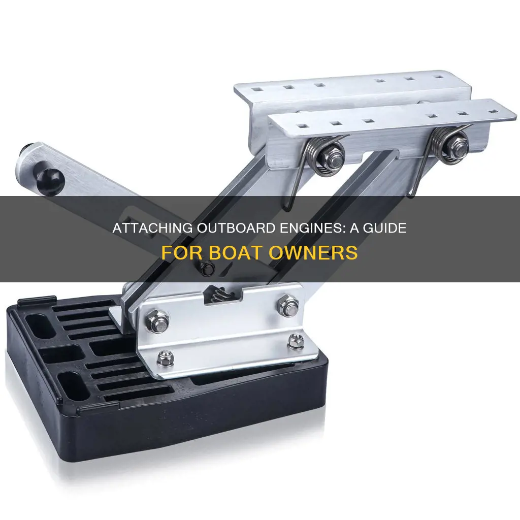 how does an outboard engine attach to a boat