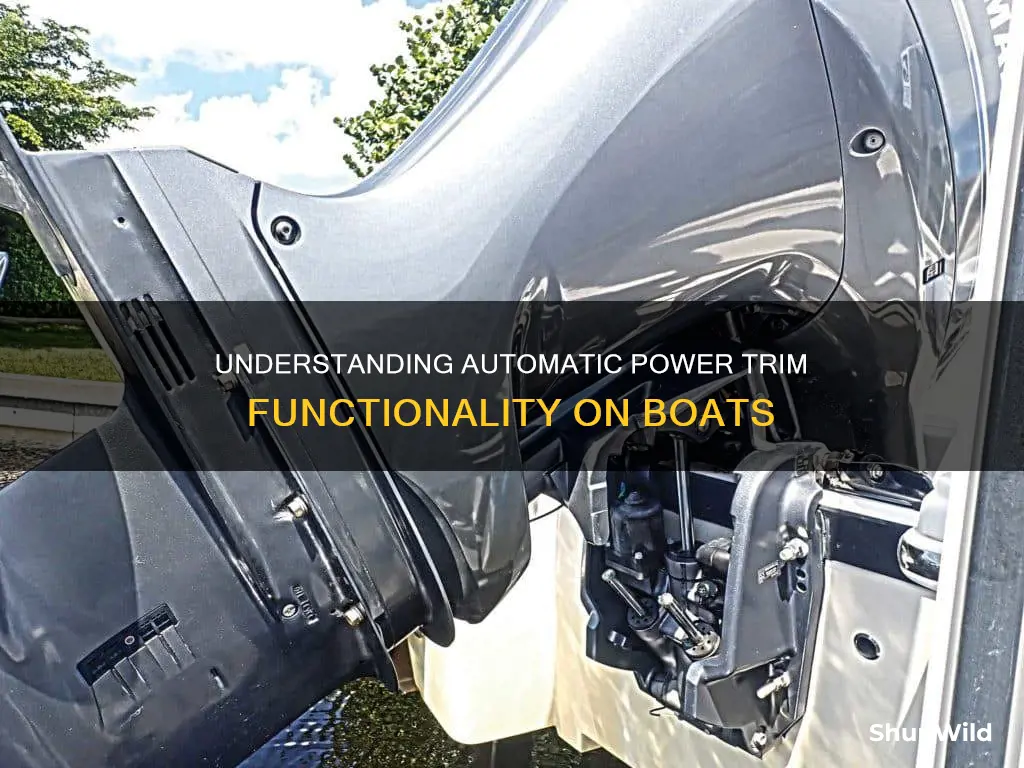 how does automatic power trim work on a boat