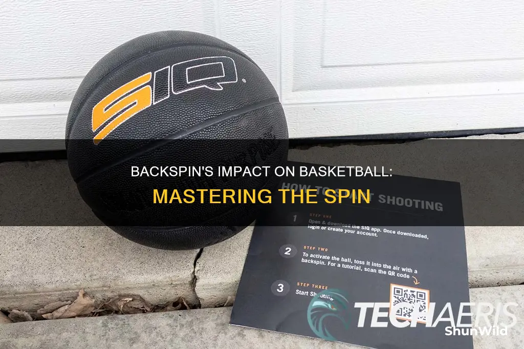 how does backspin affect a basketball