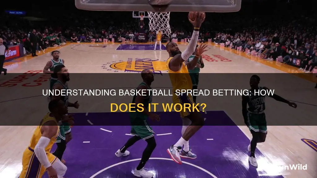 how does basketball spread betting work