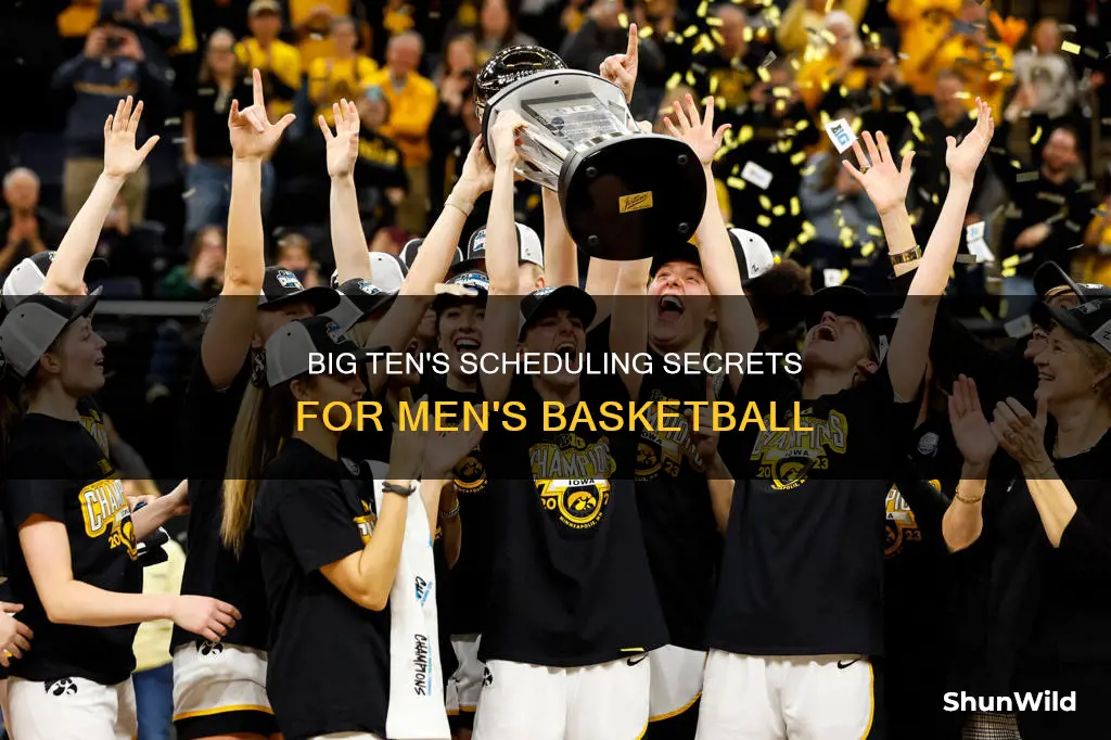 how does big ten schedule mens basketball