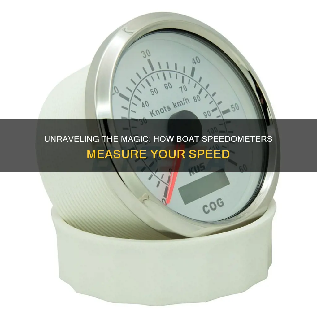 how does boat marine speedometer pick up work