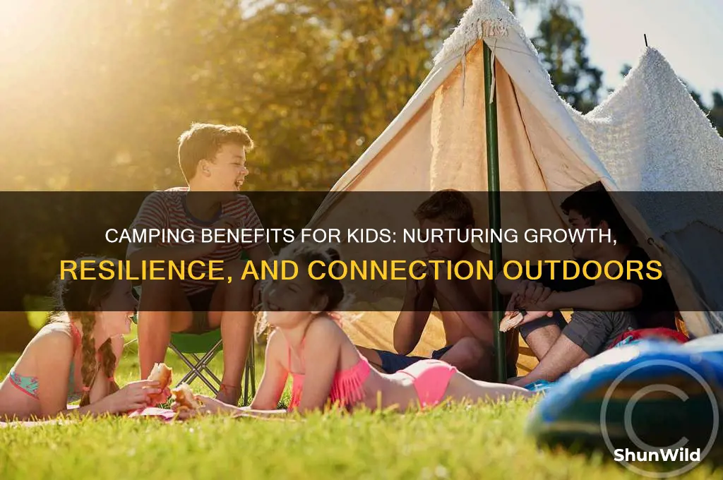 how does camping help kids
