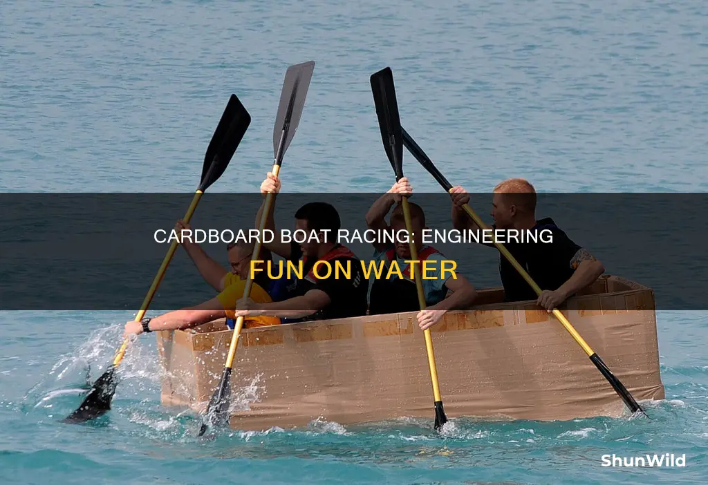 how does cardboard boat racing work